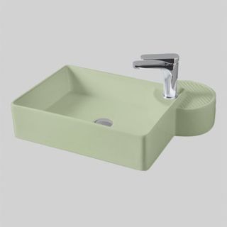 Раковина ArtCeram Cartesio CAL002 35 00 зеленая 58 см